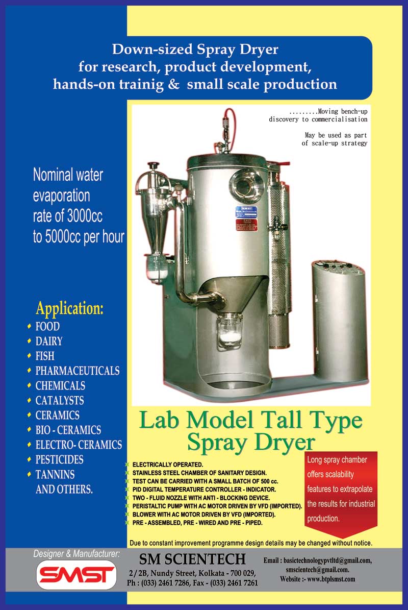 Semi Pilot Model Fluid Bed Dryer